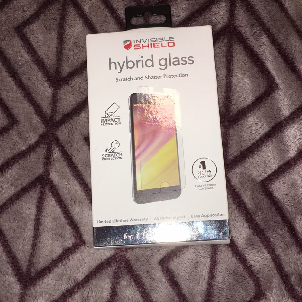 Hybrid glass screen protector.